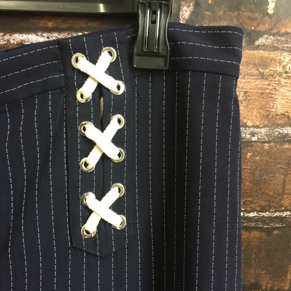 Veronica Beard Quinn Lace Up High Waist Pants - Picture 4 of 7